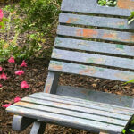 Wooden Blue Chair